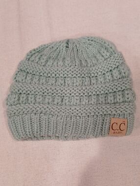 C.C Baby Light Mint Knit Beanie - Kids
